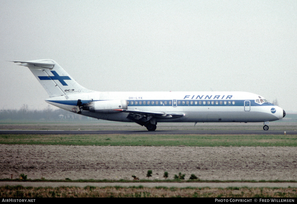 Aircraft Photo of OH-LYK | Douglas DC-9-15 | Finnair | AirHistory.net #566428