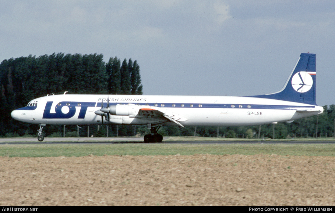 Aircraft Photo of SP-LSE | Ilyushin Il-18V | LOT Polish Airlines - Polskie Linie Lotnicze | AirHistory.net #566437