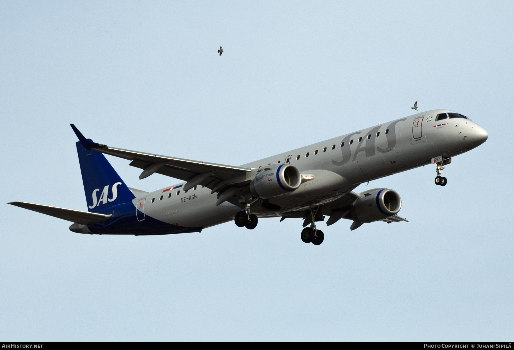 Aircraft Photo of SE-RSN | Embraer 195LR (ERJ-190-200LR) | Scandinavian Airlines - SAS | AirHistory.net #566440