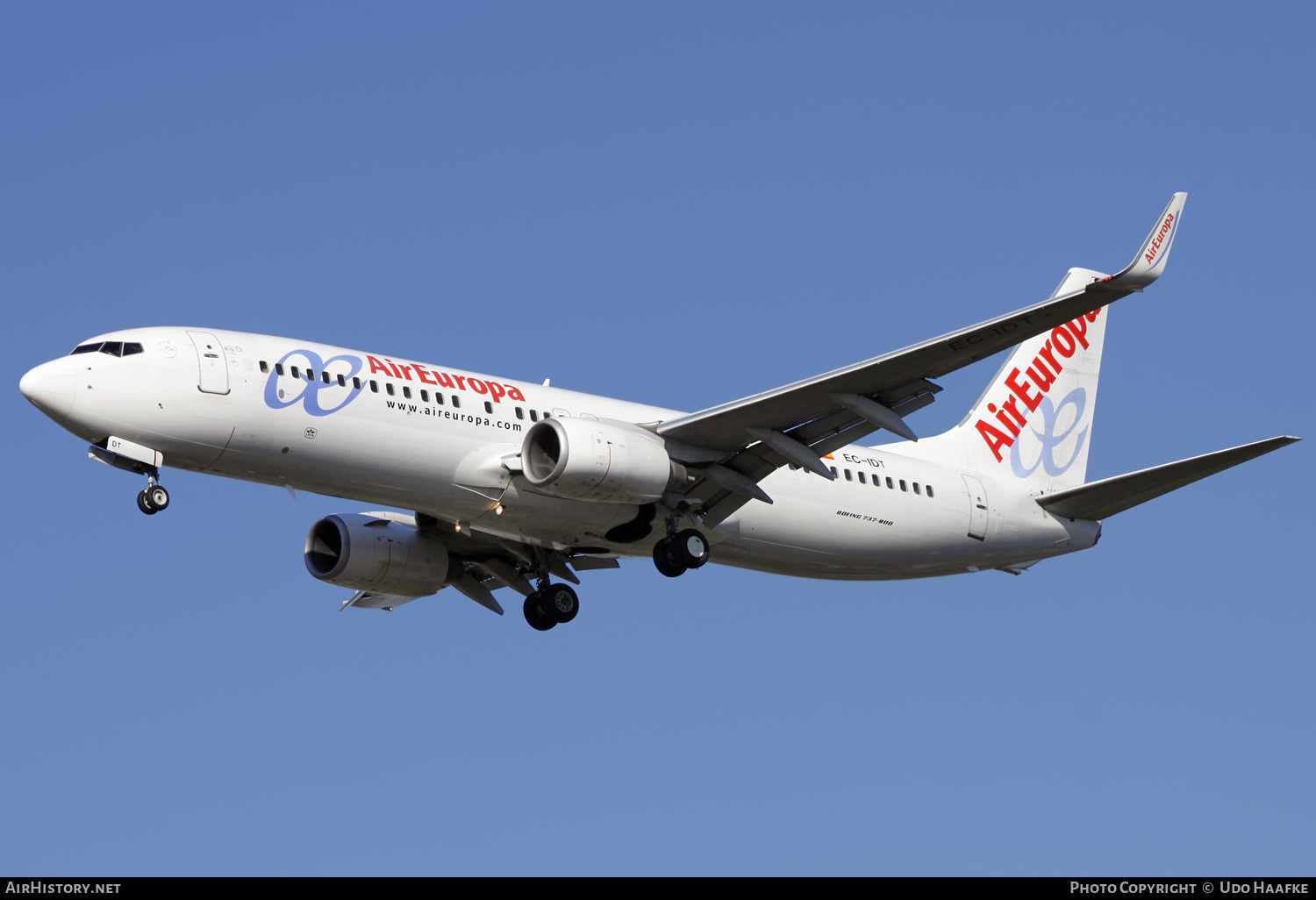 Aircraft Photo of EC-IDT | Boeing 737-86Q | Air Europa | AirHistory.net #566535