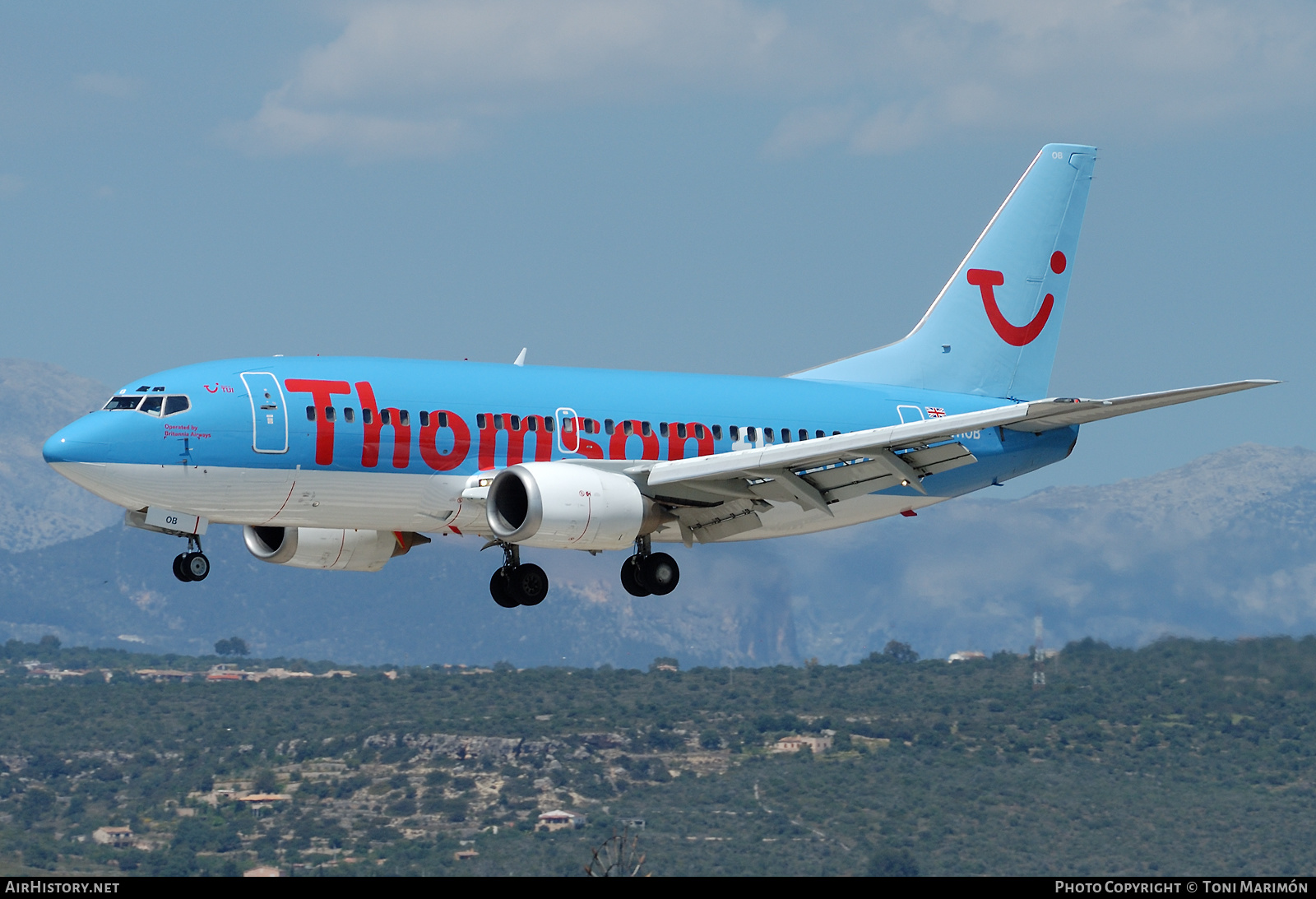 Aircraft Photo of G-THOB | Boeing 737-5L9 | Thomsonfly | AirHistory.net #566546