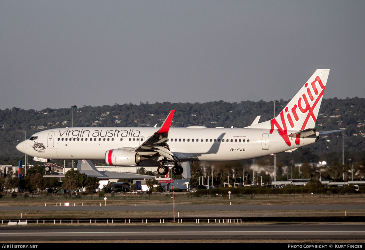 Aircraft Photo of VH-YWD | Boeing 737-8FE | Virgin Australia Airlines | AirHistory.net #566589