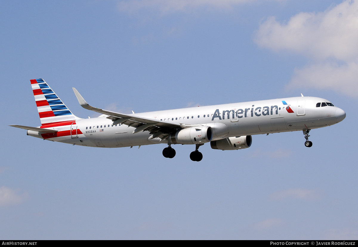 Aircraft Photo of N908AA | Airbus A321-231 | American Airlines | AirHistory.net #566619