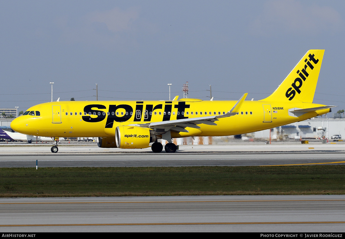 Aircraft Photo of N918NK | Airbus A320-271N | Spirit Airlines | AirHistory.net #566655