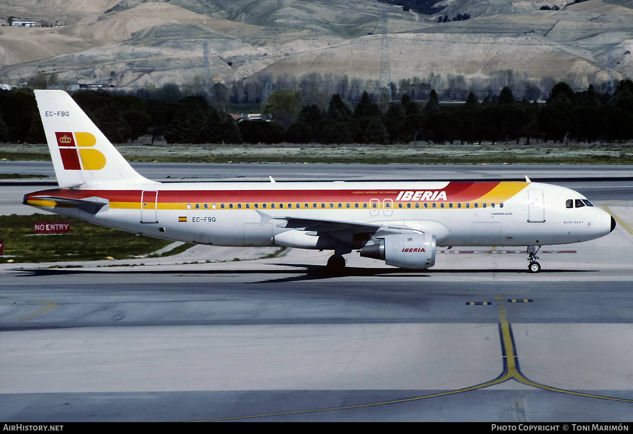 Aircraft Photo of EC-FBQ | Airbus A320-211 | Iberia | AirHistory.net #566657