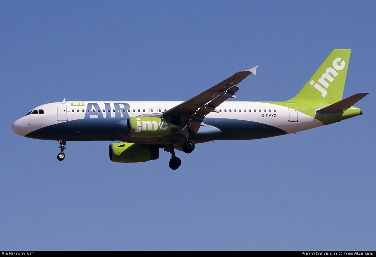 Aircraft Photo of G-CVYG | Airbus A320-231 | JMC Air | AirHistory.net #566659