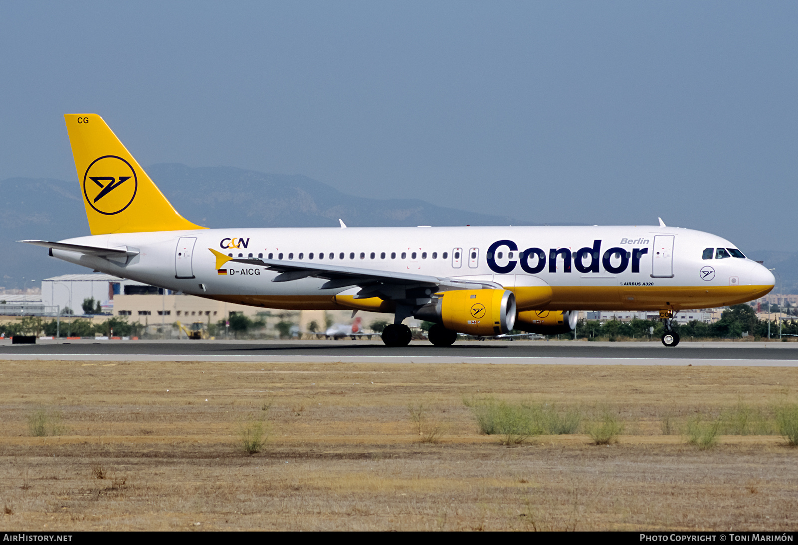 Aircraft Photo of D-AICG | Airbus A320-212 | Condor Berlin | AirHistory.net #566674