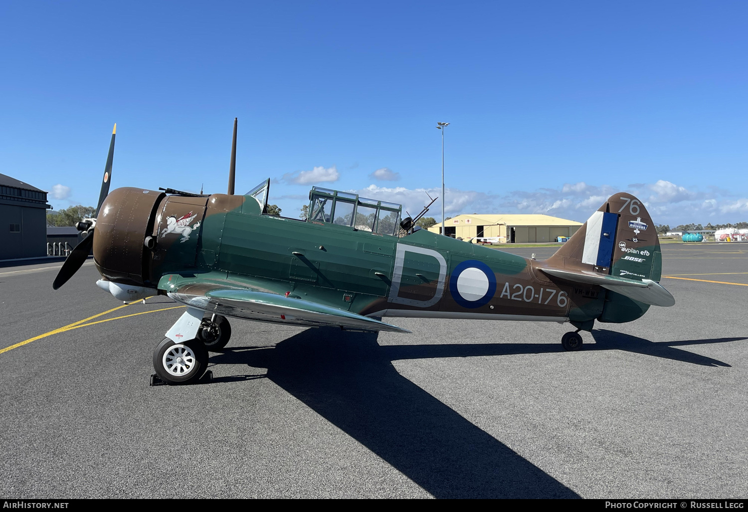 Aircraft Photo of VH-WWY / A20-176 | Commonwealth CA-3 Wirraway Mk II | Australia - Air Force | AirHistory.net #566738