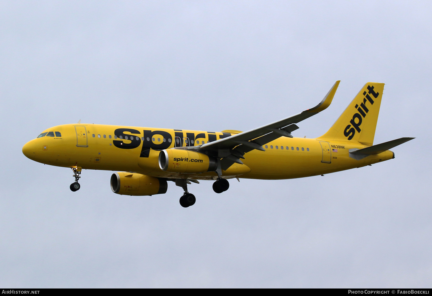 Aircraft Photo of N638NK | Airbus A320-232 | Spirit Airlines | AirHistory.net #566773