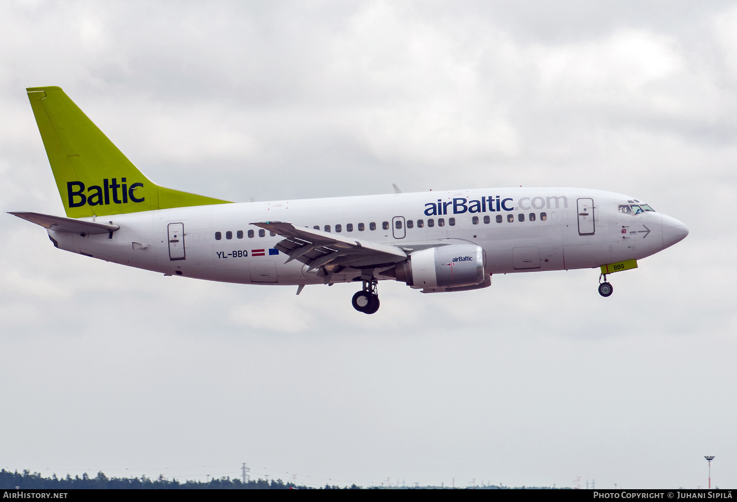 Aircraft Photo of YL-BBQ | Boeing 737-522 | AirBaltic | AirHistory.net #566882