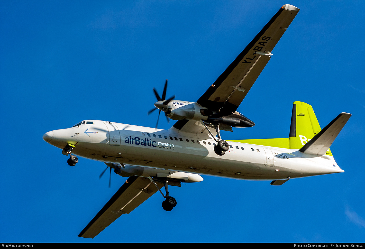 Aircraft Photo of YL-BAS | Fokker 50 | AirBaltic | AirHistory.net #566885