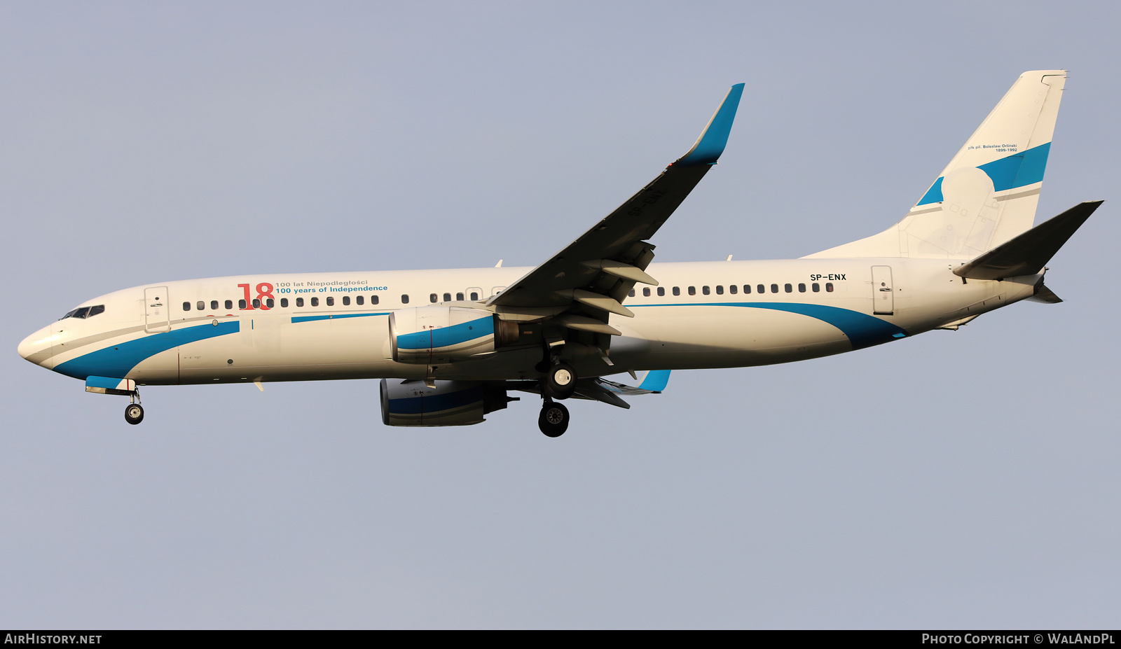 Aircraft Photo of SP-ENX | Boeing 737-8Q8 | Enter Air | AirHistory.net #566927