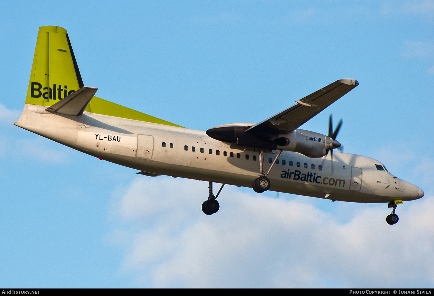 Aircraft Photo of YL-BAU | Fokker 50 | AirBaltic | AirHistory.net #566971
