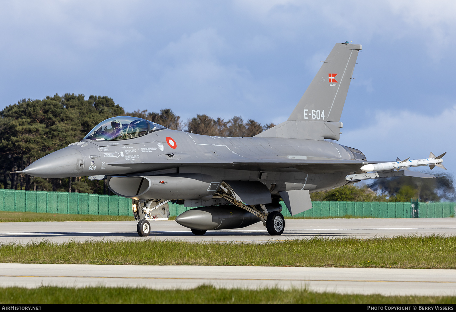 Aircraft Photo of E-604 / 80-3604 | General Dynamics F-16AM Fighting Falcon | Denmark - Air Force | AirHistory.net #566980