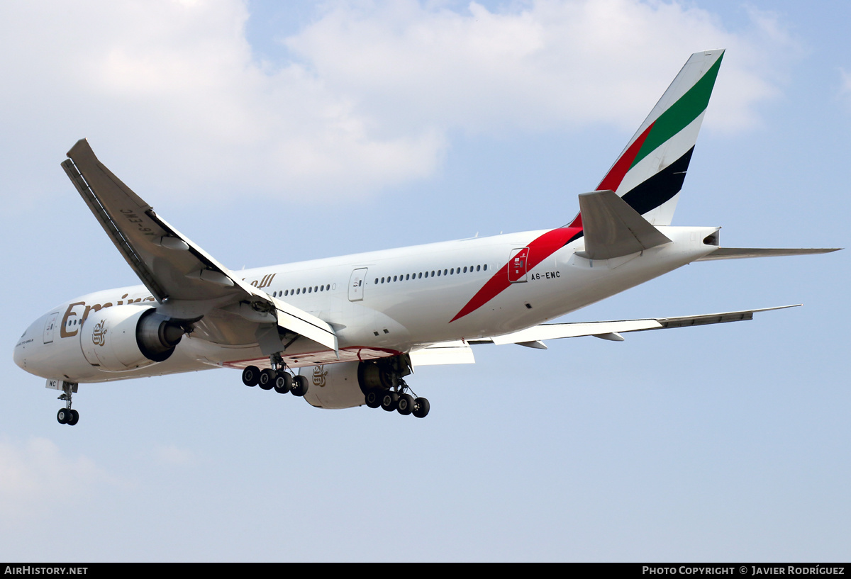Aircraft Photo of A6-EWC | Boeing 777-21H/LR | Emirates | AirHistory.net #566991