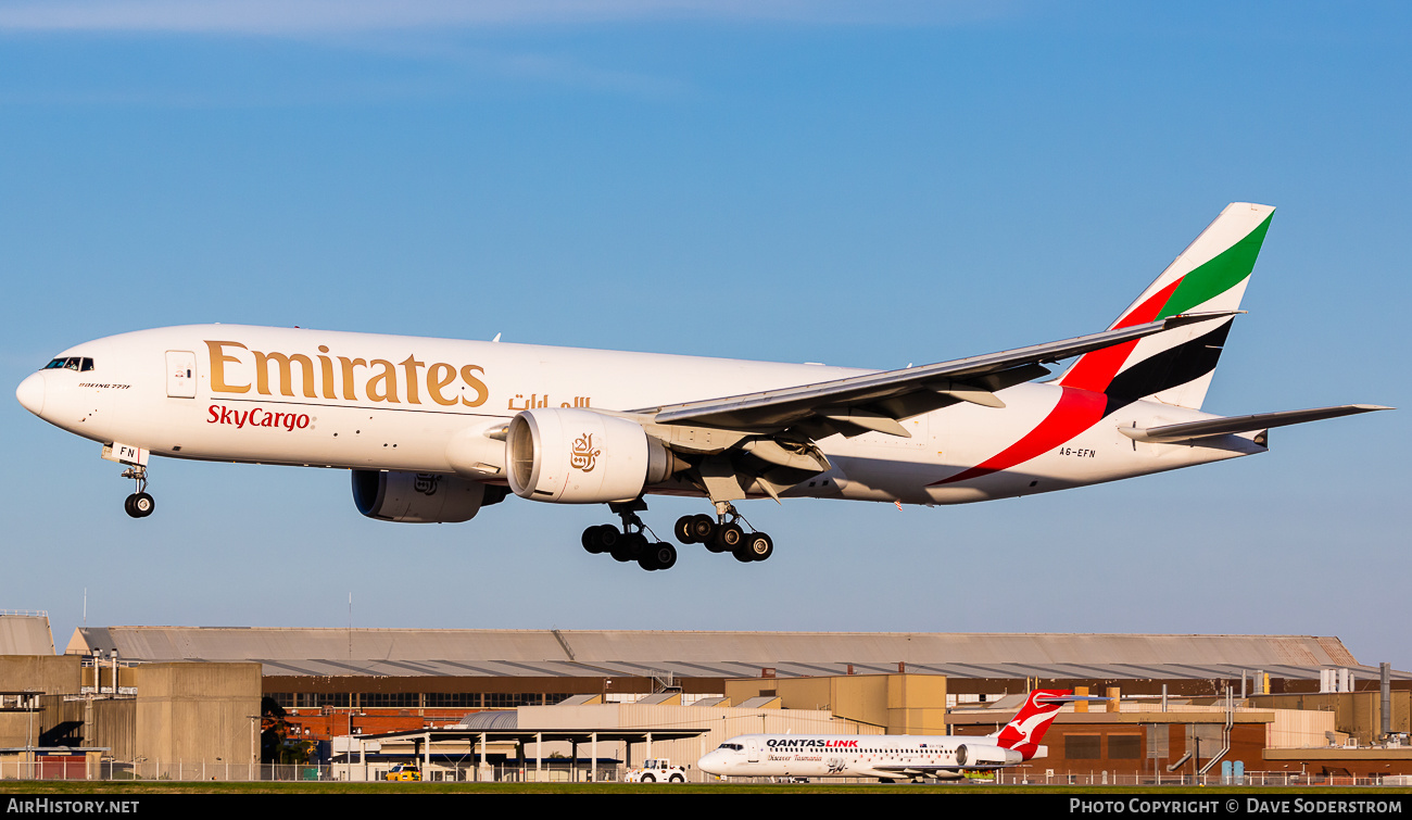 Aircraft Photo of A6-EFN | Boeing 777-F1H | Emirates SkyCargo | AirHistory.net #567025