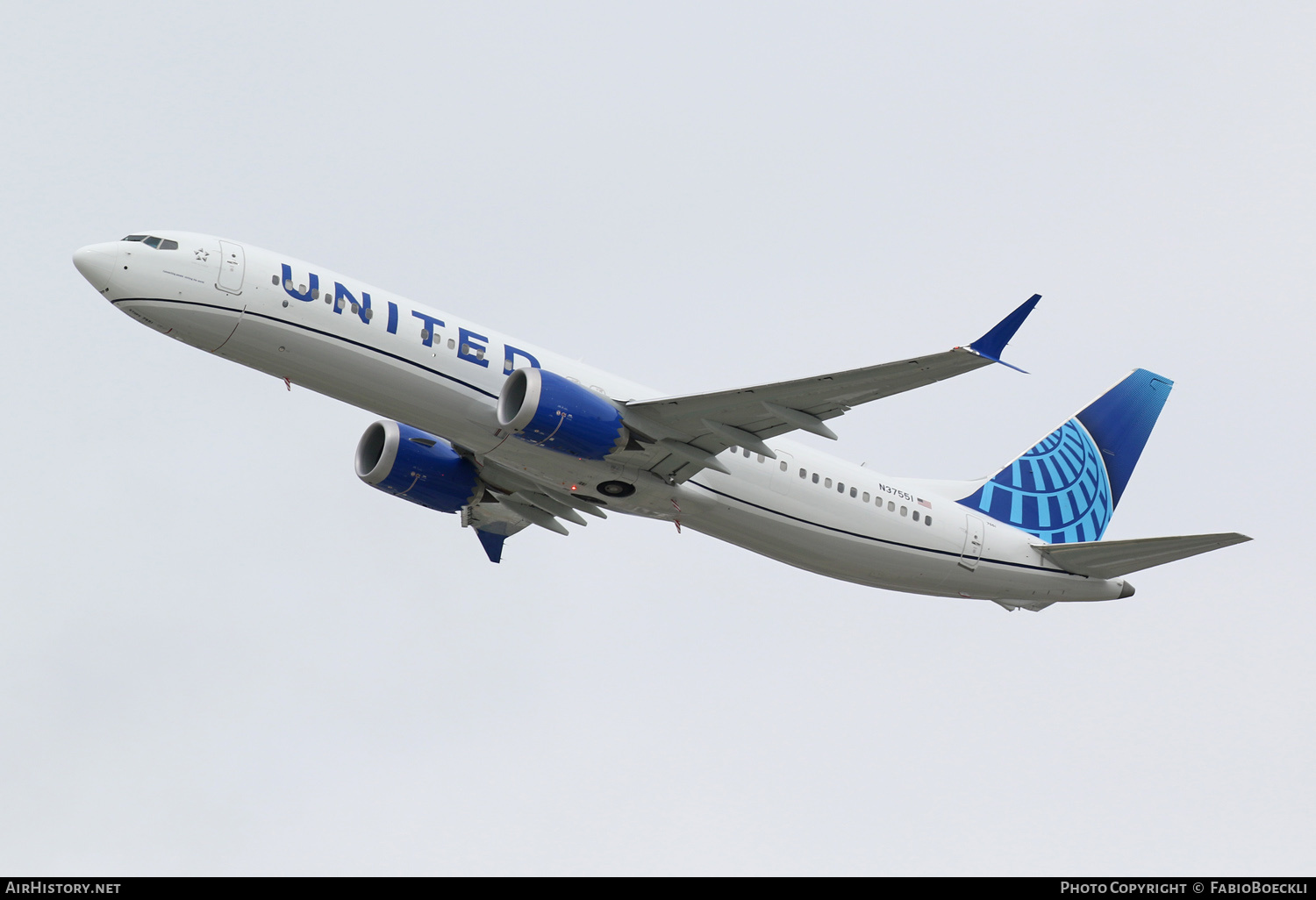 Aircraft Photo of N37551 | Boeing 737-9 Max 9 | United Airlines | AirHistory.net #567172