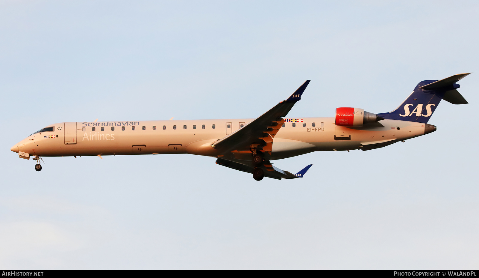 Aircraft Photo of EI-FPU | Bombardier CRJ-900LR (CL-600-2D24) | Scandinavian Airlines - SAS | AirHistory.net #567185