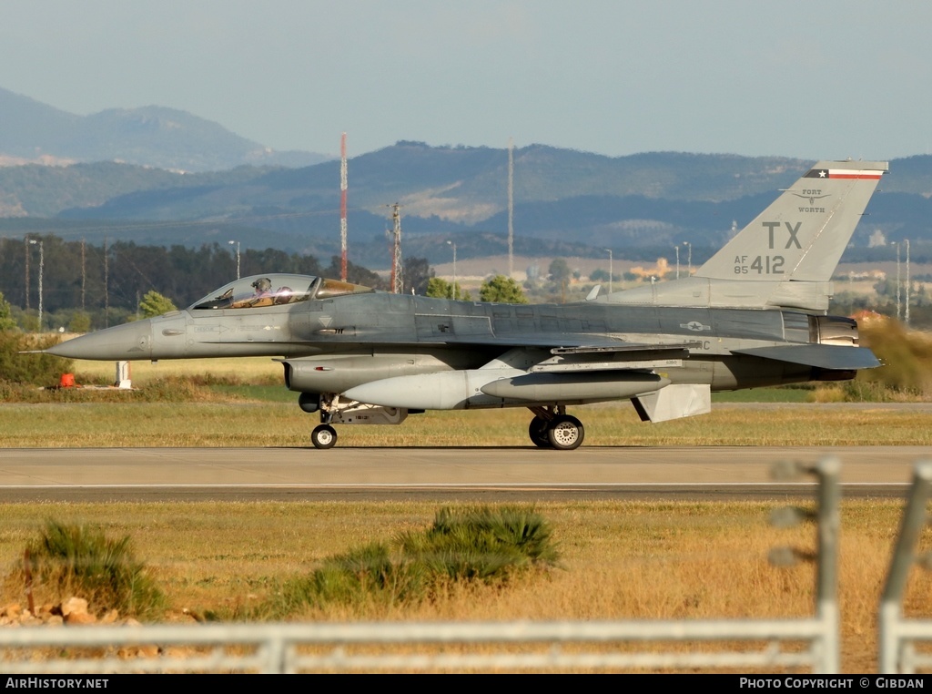 Aircraft Photo of 85-1412 | General Dynamics F-16C Fighting Falcon | USA - Air Force | AirHistory.net #567186