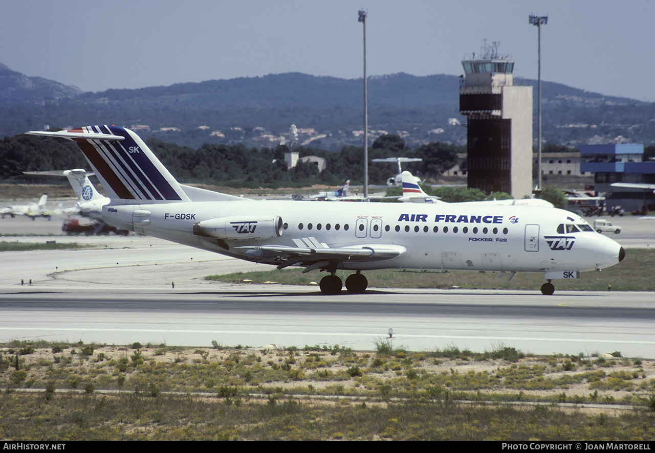 Aircraft Photo of F-GDSK | Fokker F28-4000 Fellowship | Air France | AirHistory.net #567215