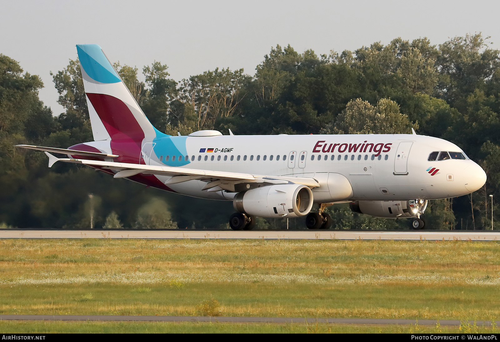 Aircraft Photo of D-AGWF | Airbus A319-132 | Eurowings | AirHistory.net #567342