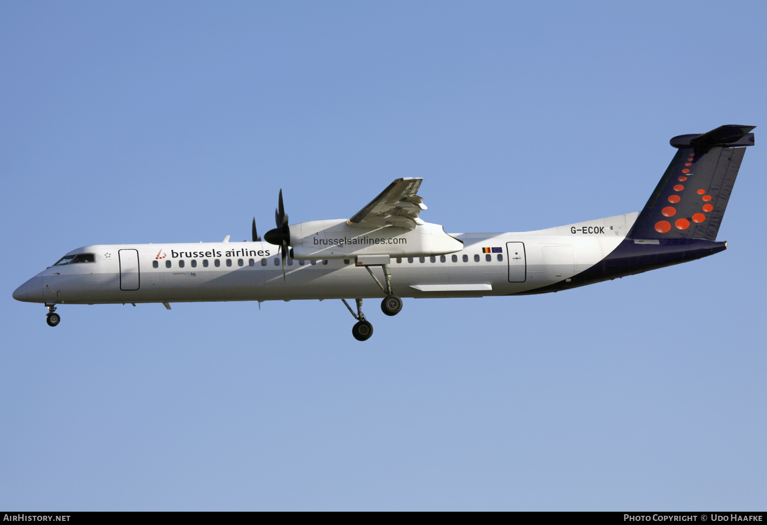 Aircraft Photo of G-ECOK | Bombardier DHC-8-402 Dash 8 | Brussels Airlines | AirHistory.net #567349
