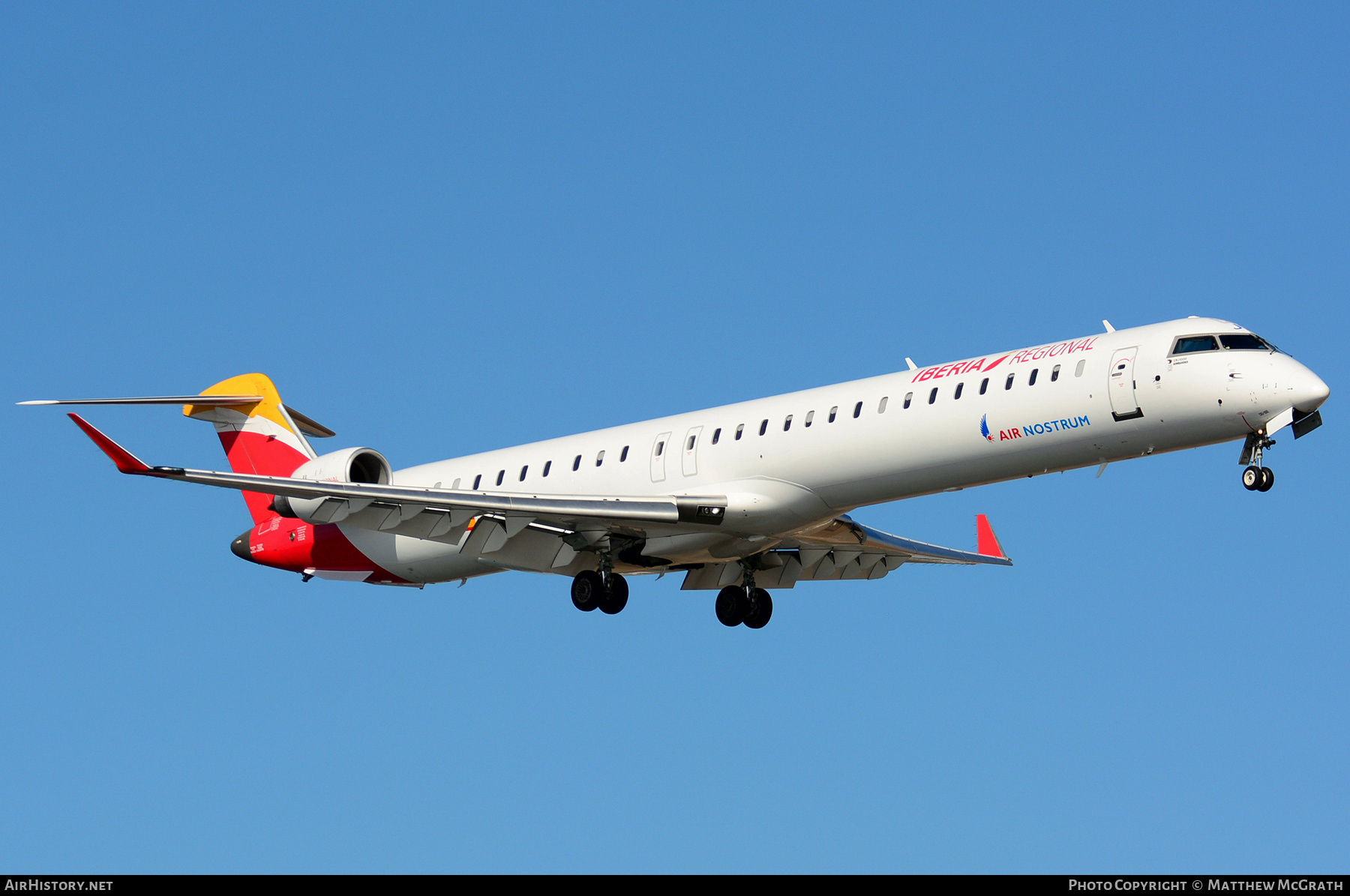 Aircraft Photo of EC-MJQ | Bombardier CRJ-1000ER NG (CL-600-2E25) | Iberia Regional | AirHistory.net #567351