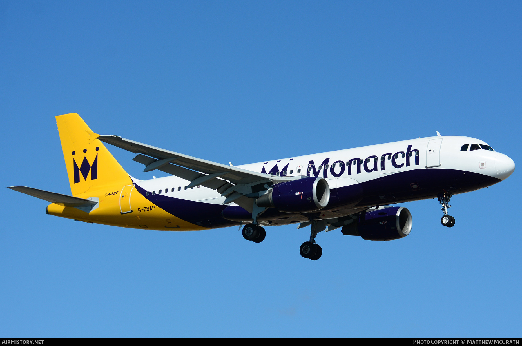 Aircraft Photo of G-ZBAP | Airbus A320-214 | Monarch Airlines | AirHistory.net #567359