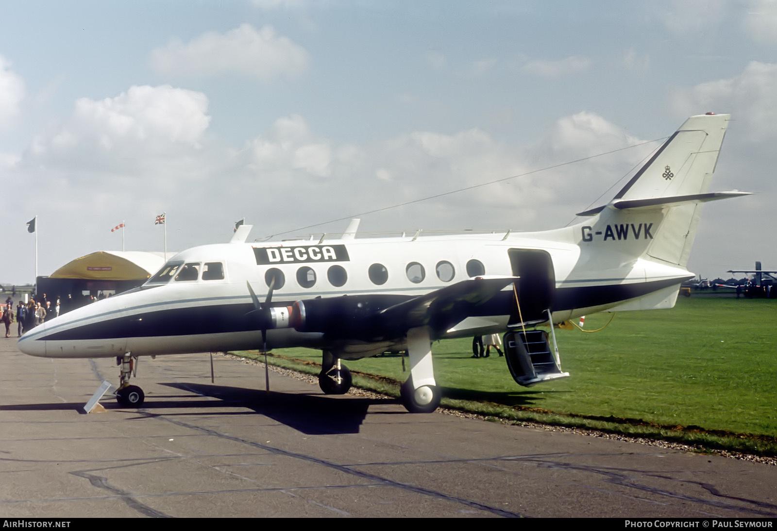Aircraft Photo of G-AWVK | Handley Page HP-137 Jetstream 1 | Decca Navigator Company | AirHistory.net #567426