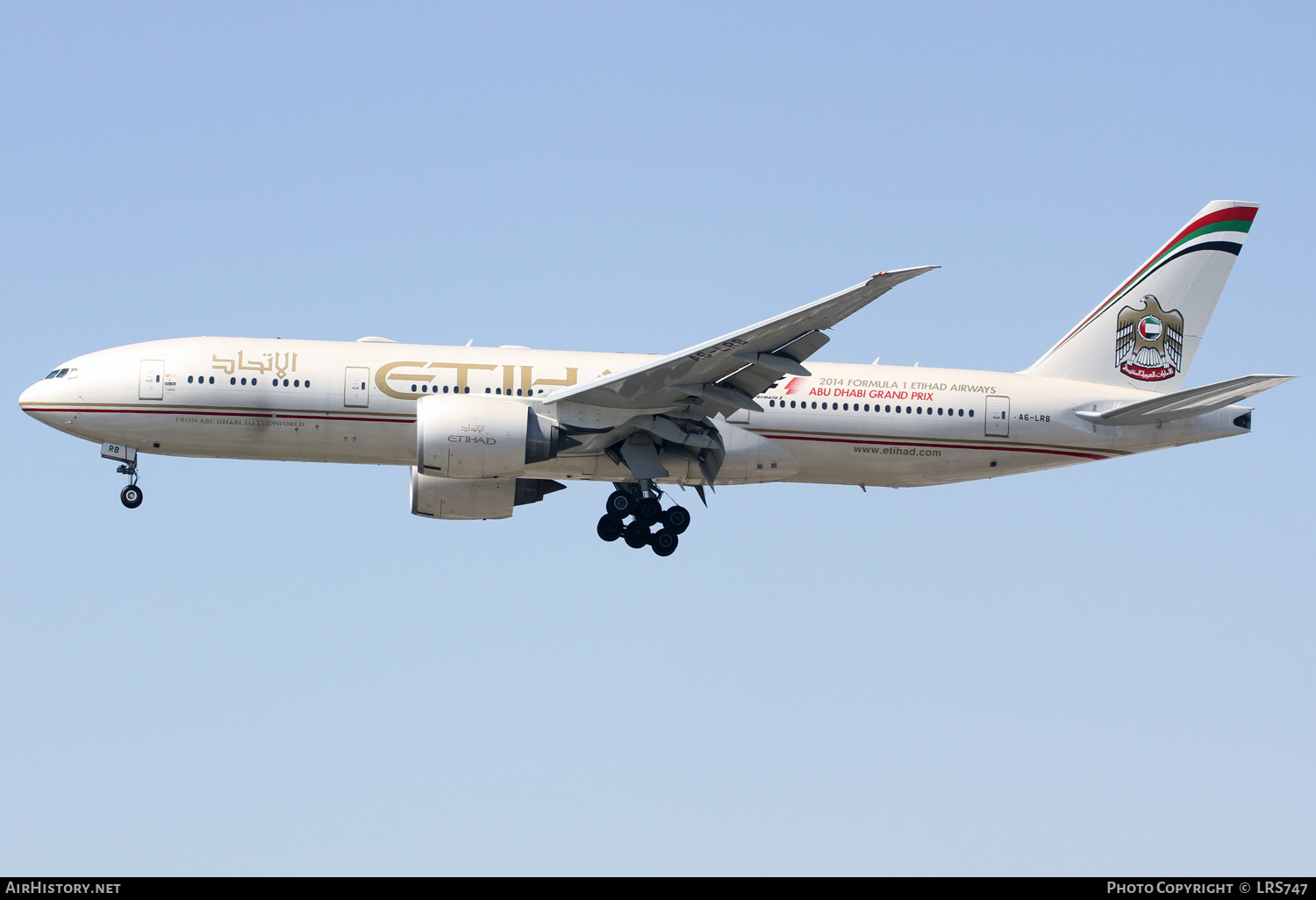Aircraft Photo of A6-LRB | Boeing 777-237/LR | Etihad Airways | AirHistory.net #567429