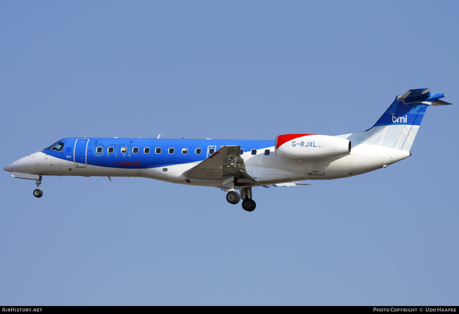 Aircraft Photo of G-RJXL | Embraer ERJ-135ER (EMB-135ER) | BMI Regional | AirHistory.net #567464