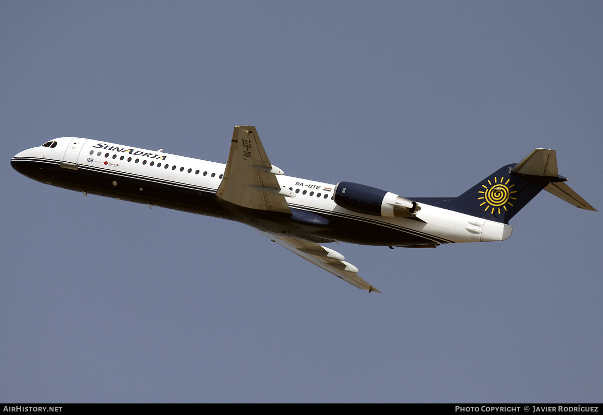Aircraft Photo of 9A-BTE | Fokker 100 (F28-0100) | SunAdria Airlines | AirHistory.net #567476