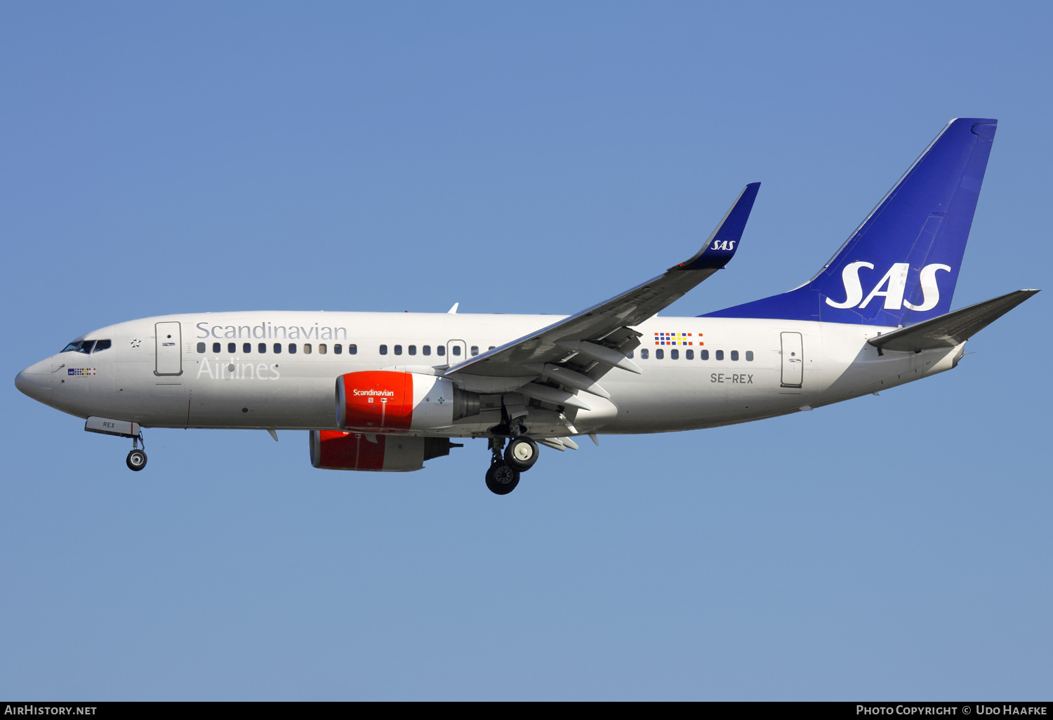 Aircraft Photo of SE-REX | Boeing 737-76N | Scandinavian Airlines - SAS | AirHistory.net #567478