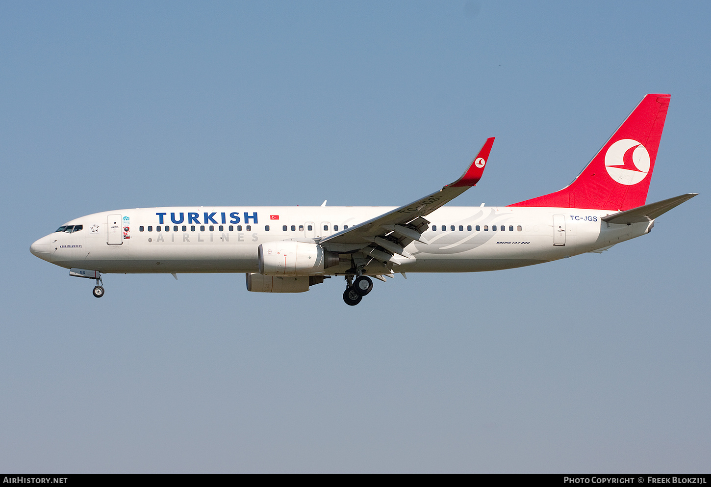 Aircraft Photo of TC-JGS | Boeing 737-8F2 | Turkish Airlines | AirHistory.net #567560