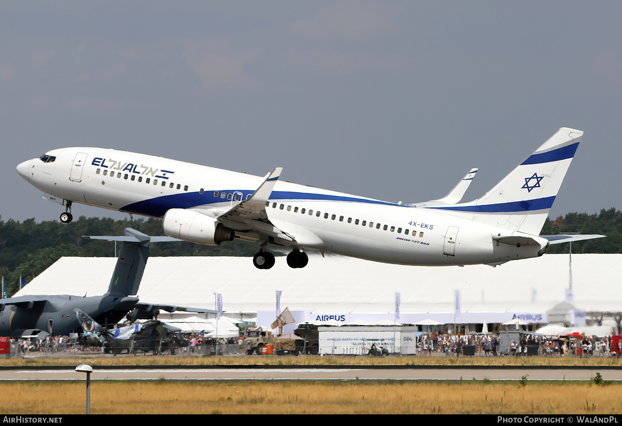 Aircraft Photo of 4X-EKS | Boeing 737-8HX | El Al Israel Airlines | AirHistory.net #567586