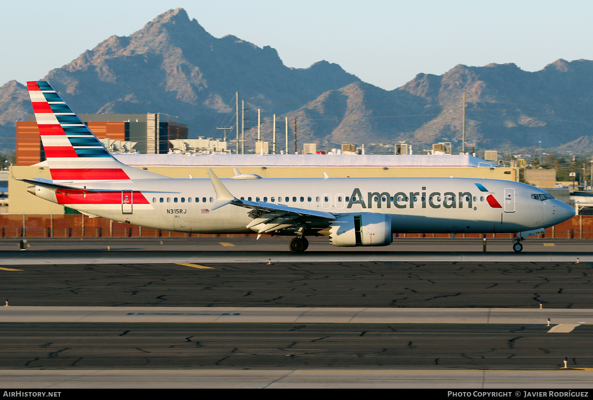 Aircraft Photo of N315RJ | Boeing 737-8 Max 8 | American Airlines | AirHistory.net #567593