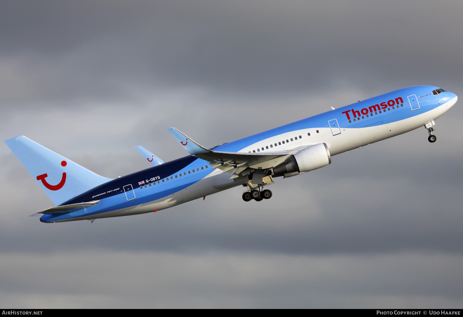 Aircraft Photo of G-OBYG | Boeing 767-304/ER | Thomson Airways | AirHistory.net #567647