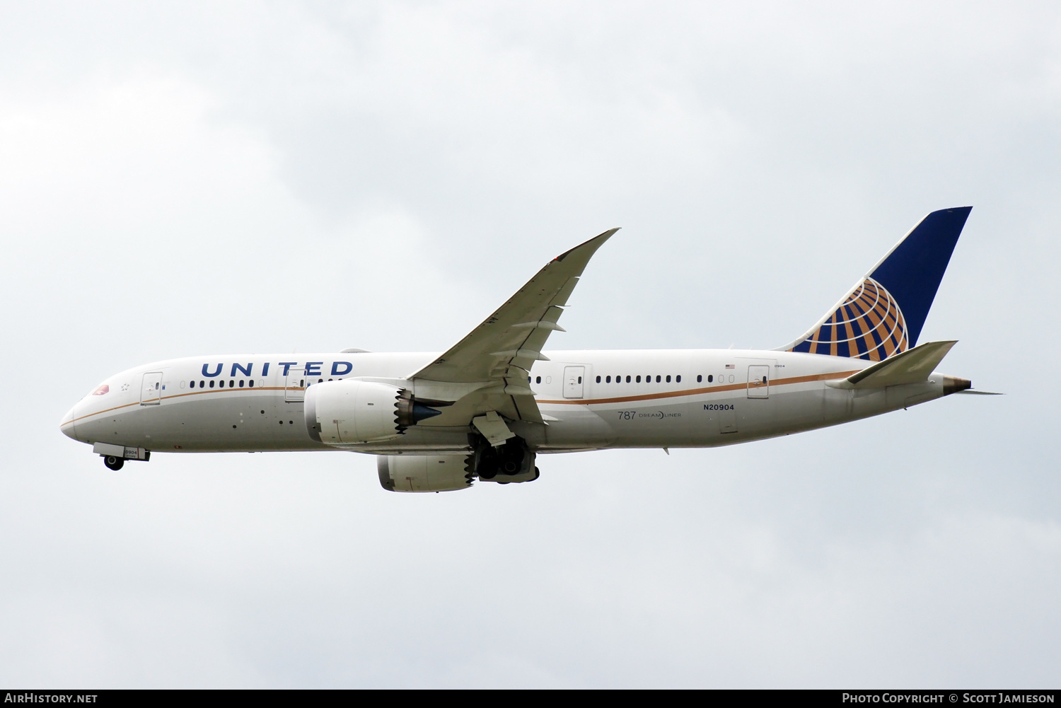 Aircraft Photo of N20904 | Boeing 787-8 Dreamliner | United Airlines | AirHistory.net #567737