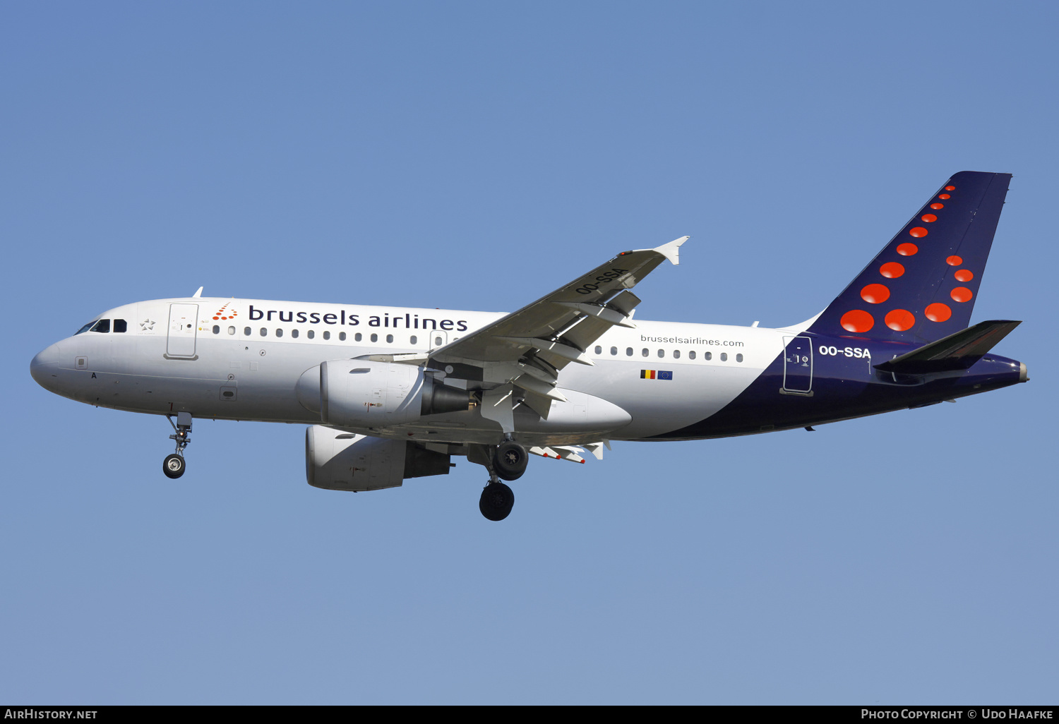 Aircraft Photo of OO-SSA | Airbus A319-111 | Brussels Airlines | AirHistory.net #567838