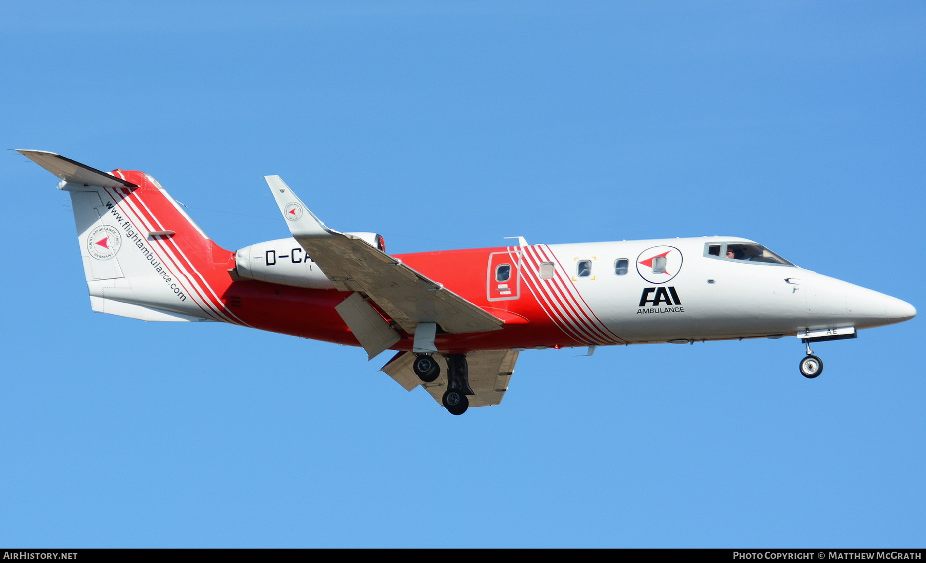 Aircraft Photo of D-CAAE | Gates Learjet 55 | FAI - Flight Ambulance International | AirHistory.net #567845