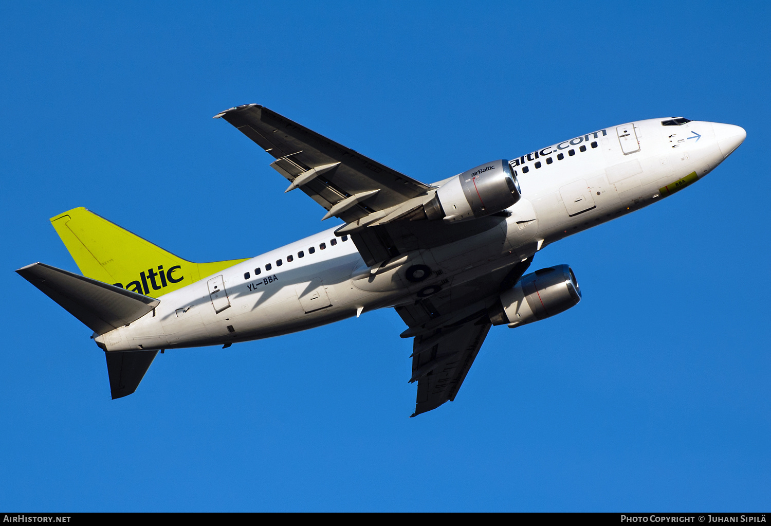 Aircraft Photo of YL-BBA | Boeing 737-505 | AirBaltic | AirHistory.net #567846