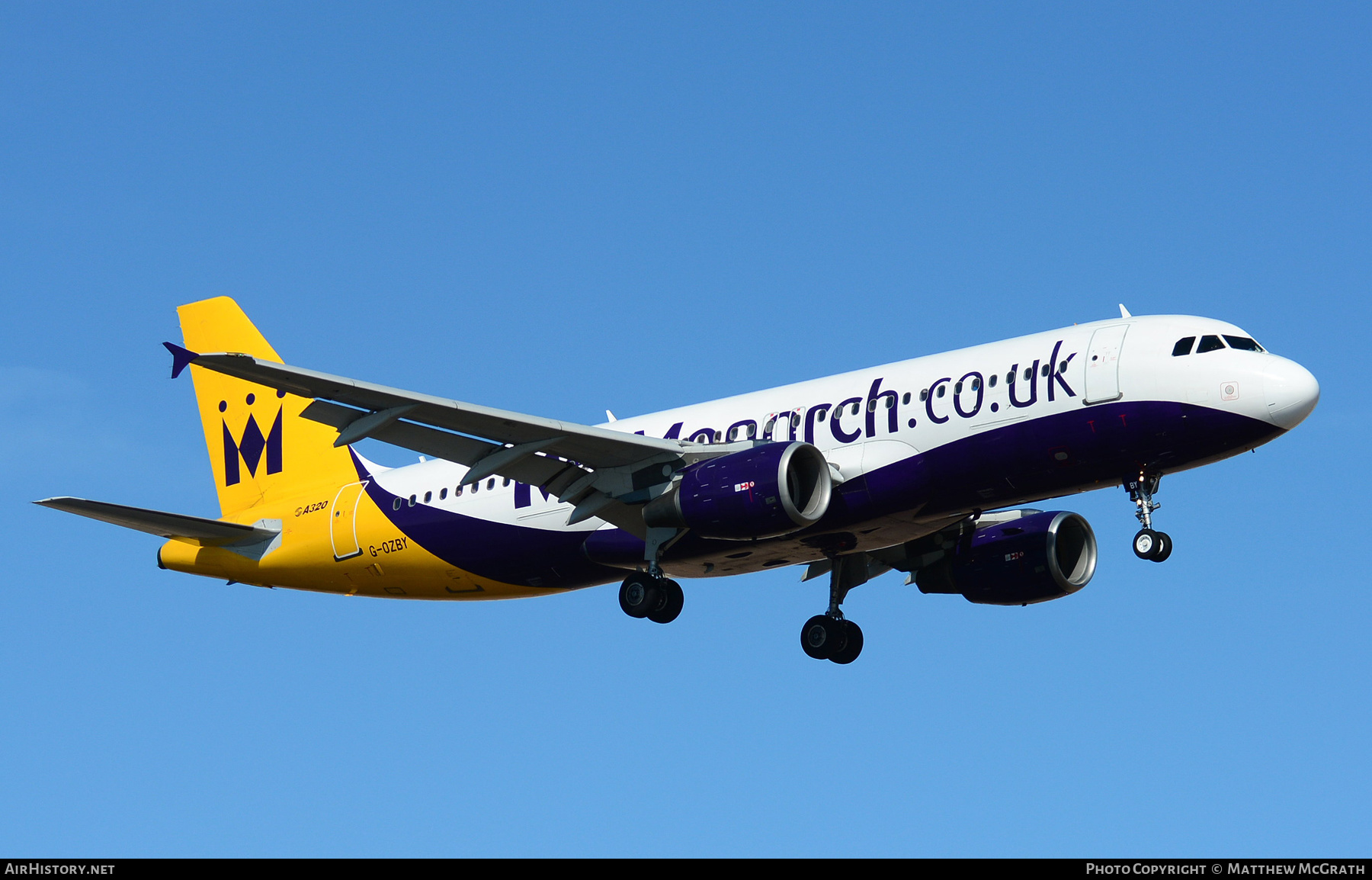 Aircraft Photo of G-OZBY | Airbus A320-214 | Monarch Airlines | AirHistory.net #567861