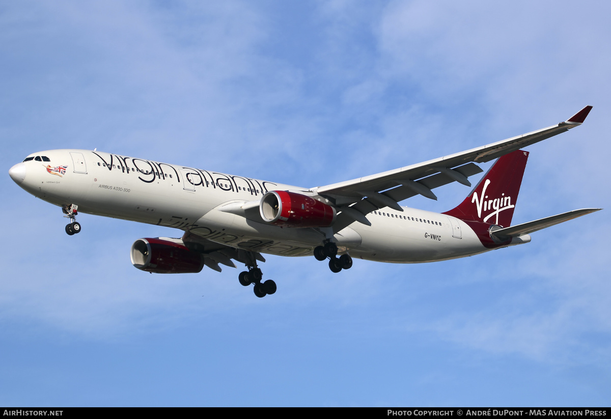 Aircraft Photo of G-VNYC | Airbus A330-343 | Virgin Atlantic Airways | AirHistory.net #567863