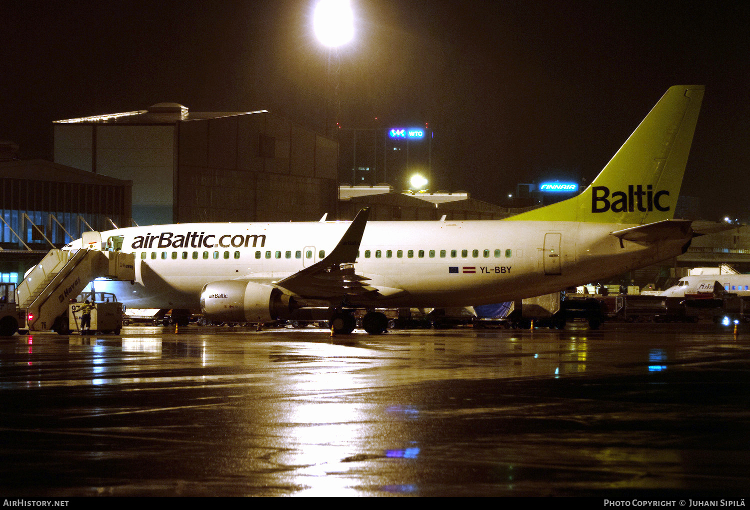 Aircraft Photo of YL-BBY | Boeing 737-36Q | AirBaltic | AirHistory.net #567867