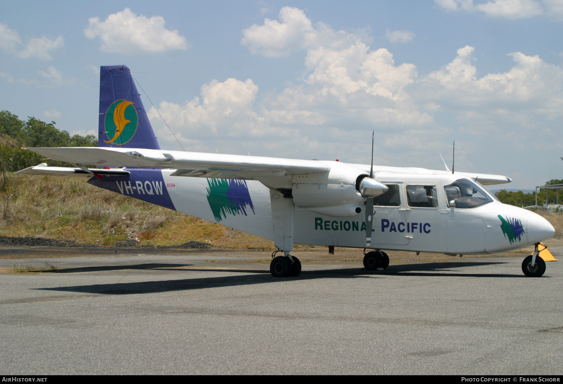 Aircraft Photo of VH-RQW | Britten-Norman BN-2A-26 Islander | Regional Pacific Airlines | AirHistory.net #567868