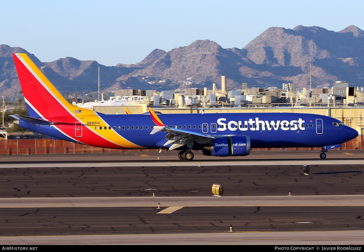 Aircraft Photo of N8801Q | Boeing 737-8 Max 8 | Southwest Airlines | AirHistory.net #567892