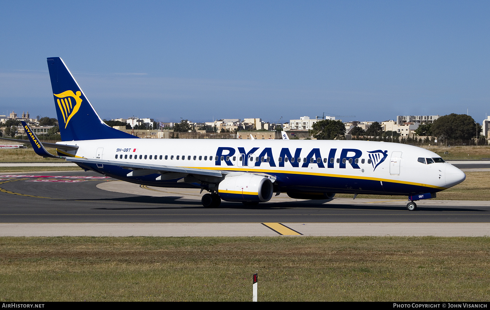 Aircraft Photo of 9H-QBT | Boeing 737-8AS | Ryanair | AirHistory.net #567919