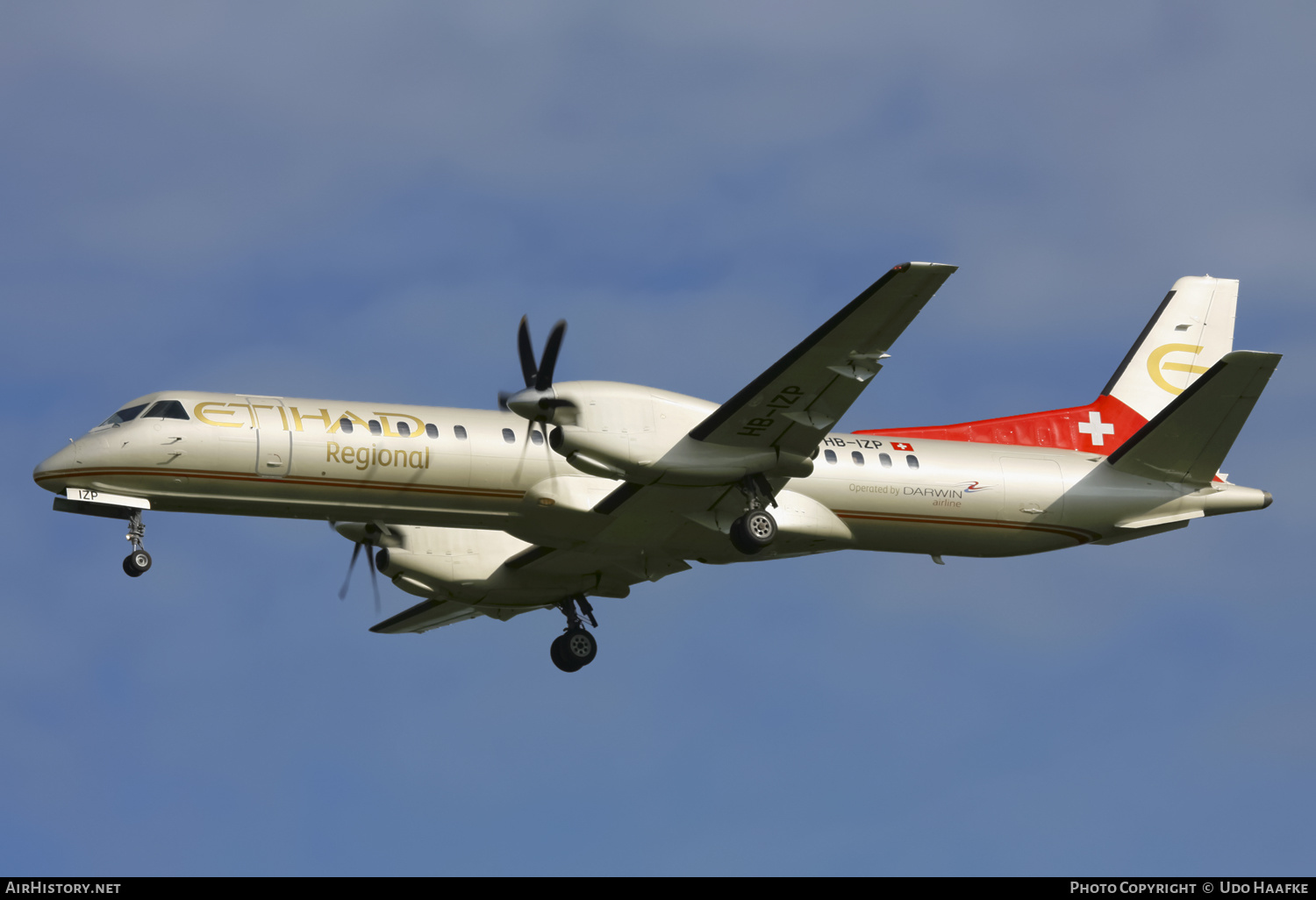 Aircraft Photo of HB-IZP | Saab 2000 | Etihad Regional | AirHistory.net #567939