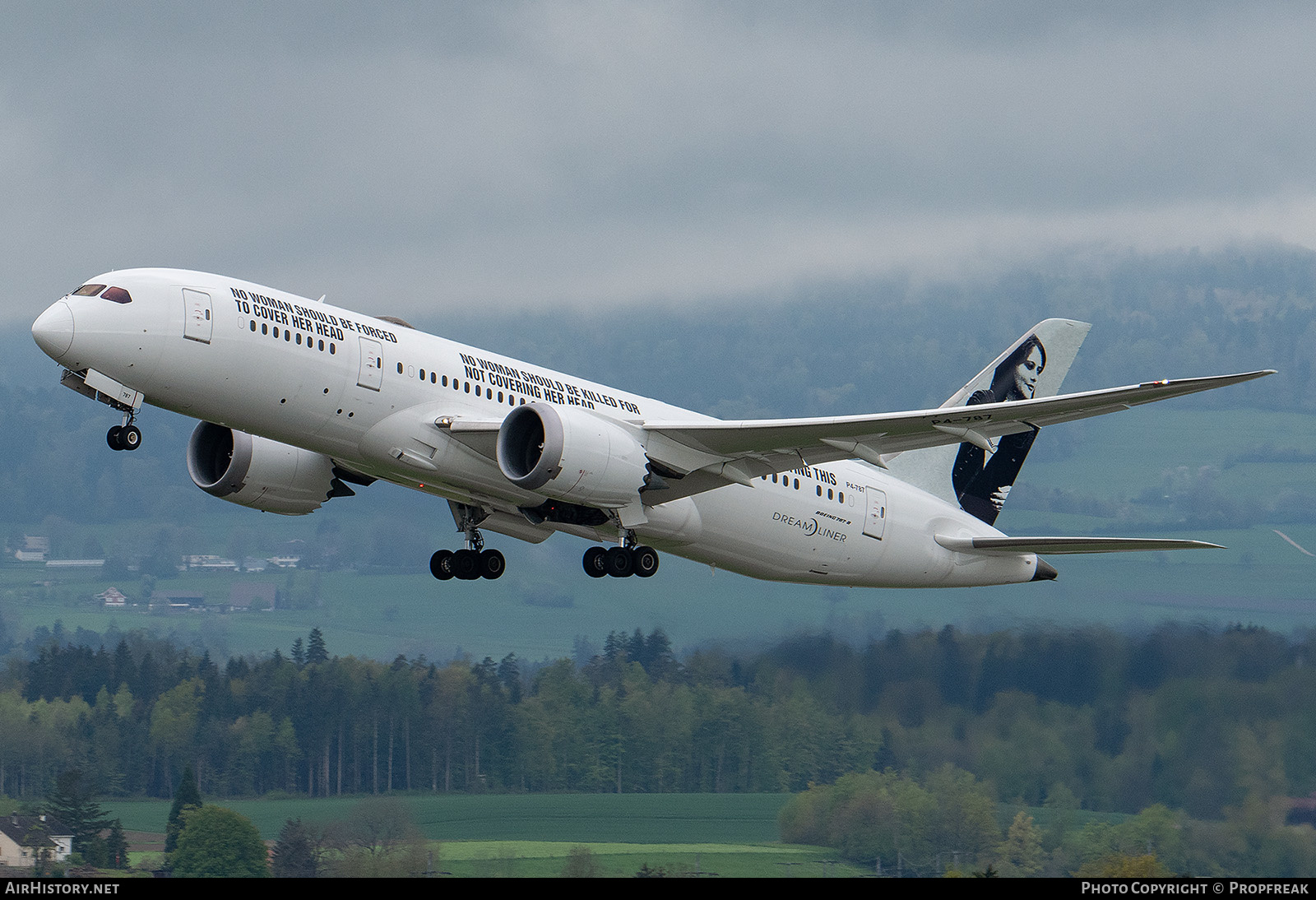 Aircraft Photo of P4-787 | Boeing 787-8 Dreamliner | AirHistory.net #567949