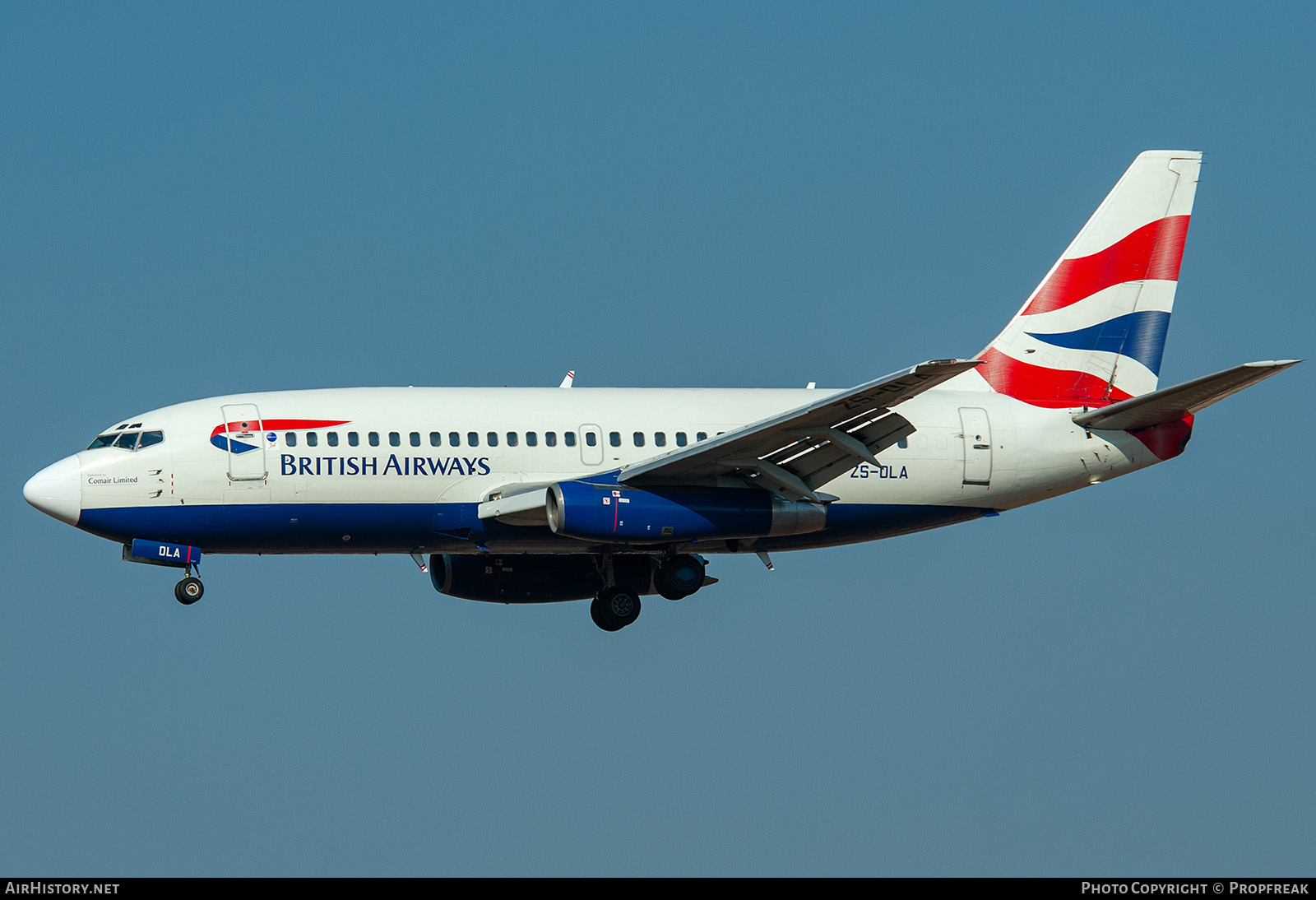 Aircraft Photo of ZS-OLA | Boeing 737-236/Adv | British Airways | AirHistory.net #567972